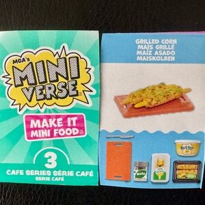 Grilled corn on the cob Cafe series 3
Miniverse make it mini food
